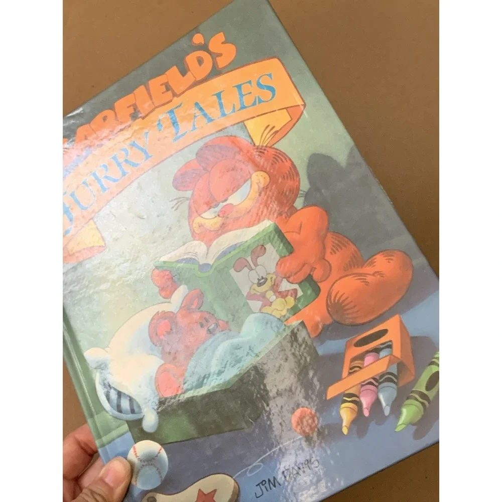 Garfield's Furry Tales Vintage Hardcover Book 1989 Jim Davis Classic Comic